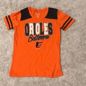 baltimore orioles orange and grey shirt size small
